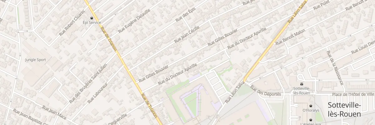Plan du 112 Rue du Docteur Apvrille à Sotteville-lès-Rouen