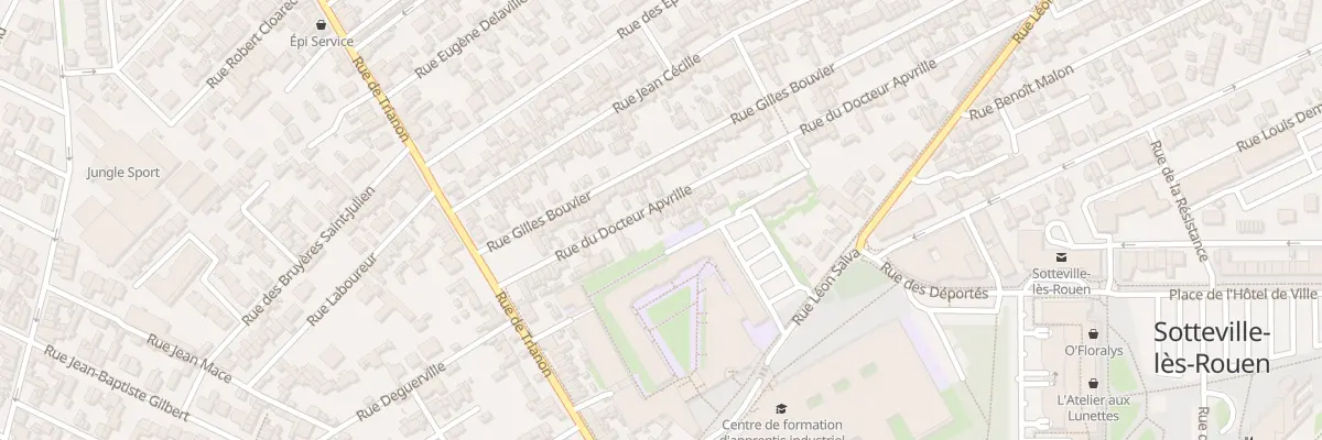 Plan du 85 Rue du Docteur Apvrille à Sotteville-lès-Rouen