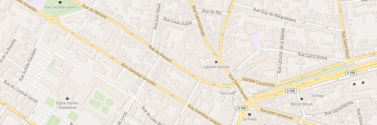 Plan du 36 Rue du Renard à Rouen