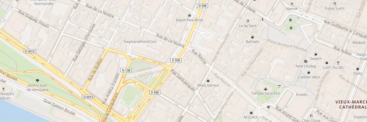 Plan du 44 Bd des Belges à Rouen