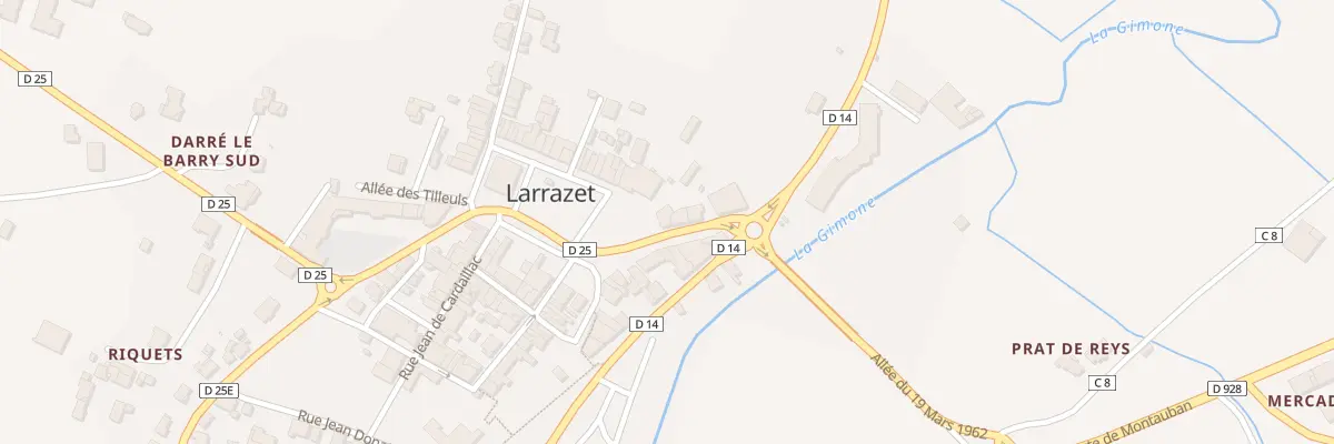 Plan du 5109 Av Camille Bégué à Larrazet