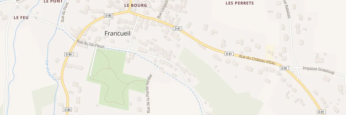 Plan du 23 Rue du Val Fleuri à Francueil