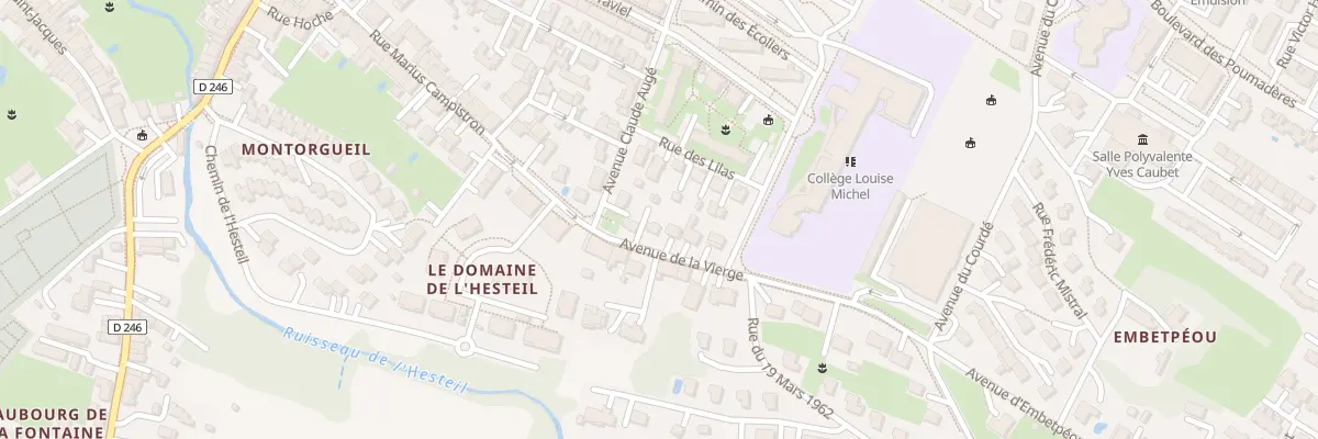 Plan du 4 Av de la Vierge à L’Isle-Jourdain
