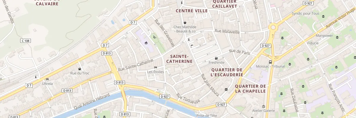 Plan du 9 Rue Sainte-Catherine à Moissac