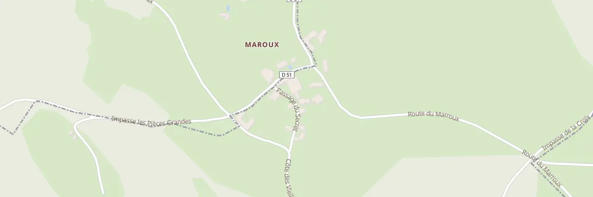 Plan du 50 Les Marroux à Grives