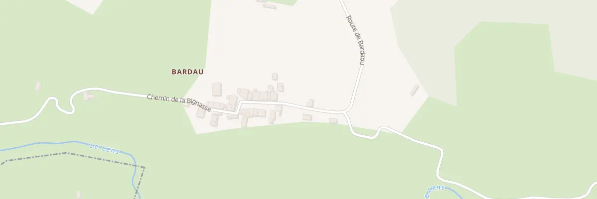 Plan du 1A Bardaou Hameau à Fabas