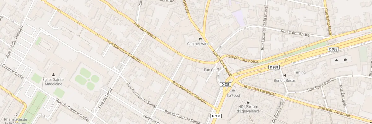 Plan du 19 Rue du Renard à Rouen