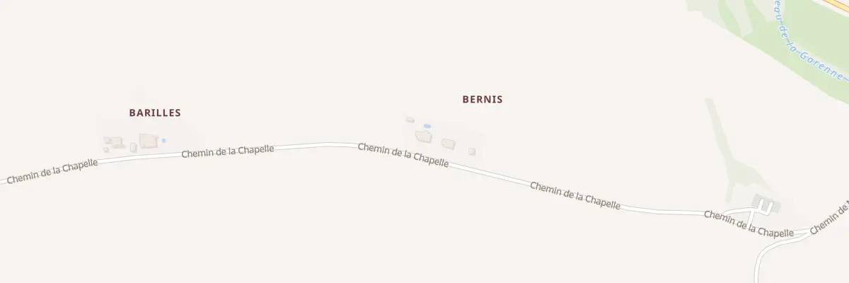 Plan du 484 Che de la Chapelle à Bellegarde-Sainte-Marie