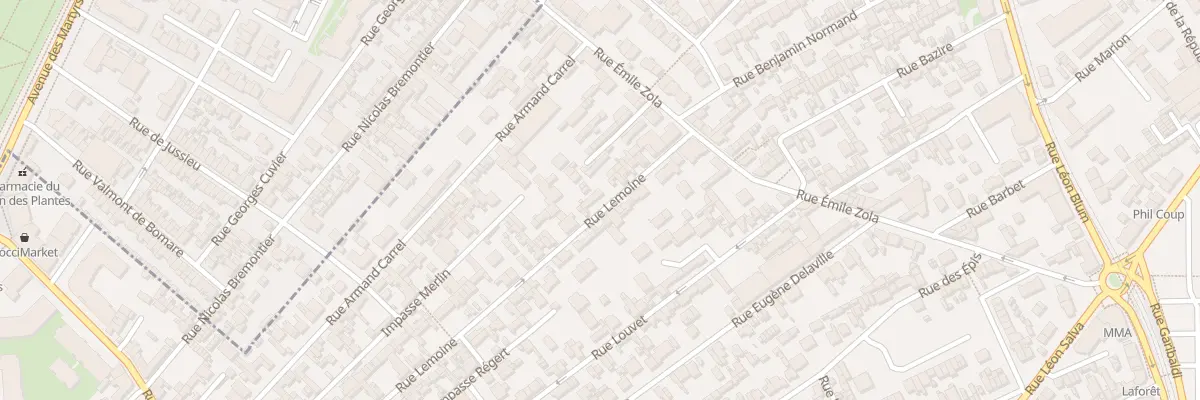 Plan du 32 Rue Lemoine à Sotteville-lès-Rouen