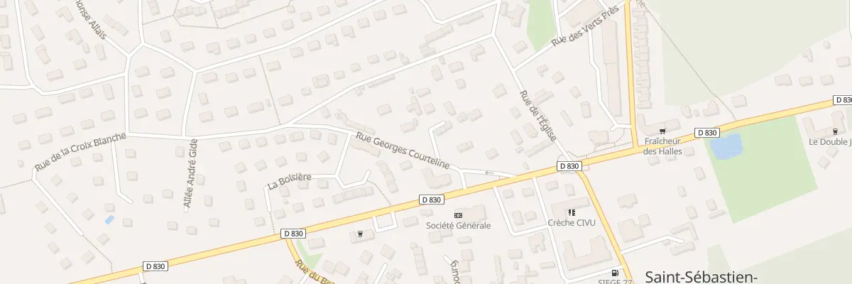 Plan du 8 Rue Georges Courteline à Saint-Sébastien-de-Morsent