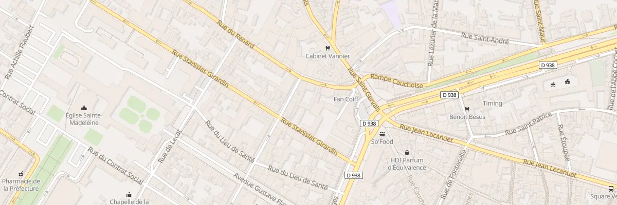 Plan du 17B Rue du Renard à Rouen