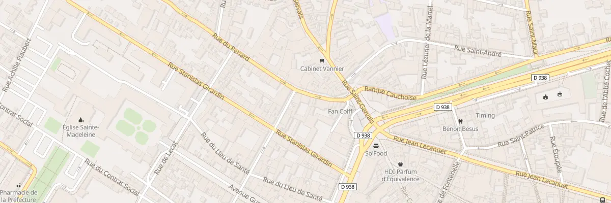 Plan du 17 Rue du Renard à Rouen