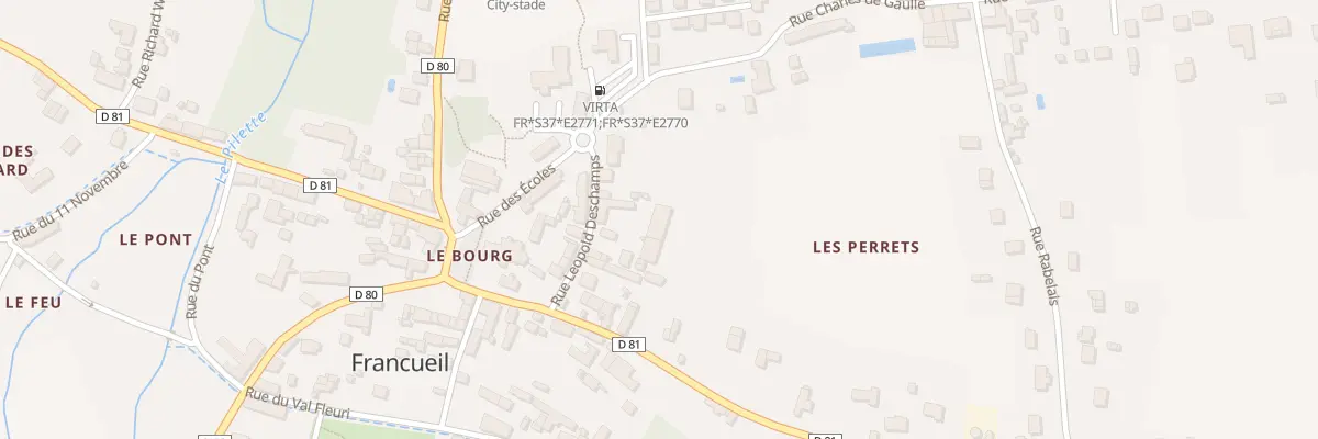 Plan du 5B Rue Léopold Deschamps à Francueil