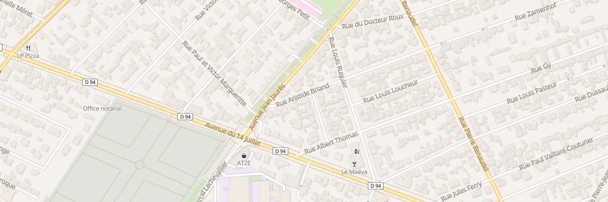 Plan du 21 Rue Aristide Briand à Sotteville-lès-Rouen