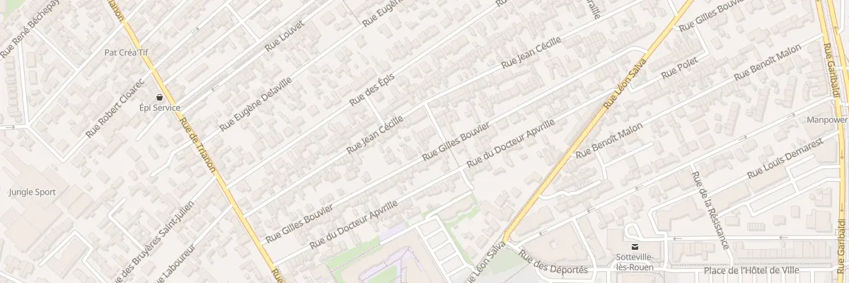 Plan du 132 Rue Gilles Bouvier à Sotteville-lès-Rouen