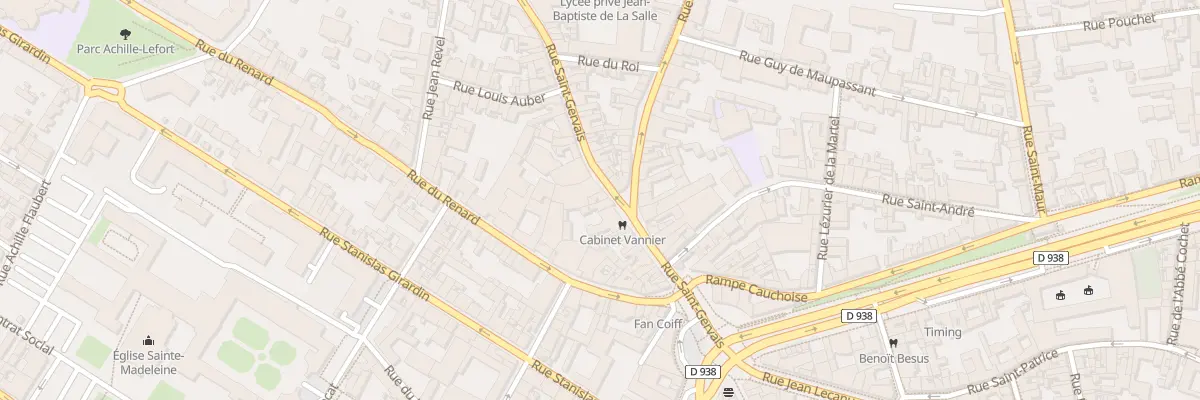 Plan du 39 Rue Saint Gervais à Rouen