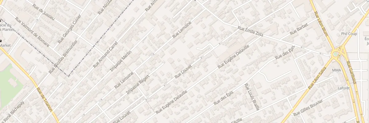 Plan du 20 Rue Louvet à Sotteville-lès-Rouen