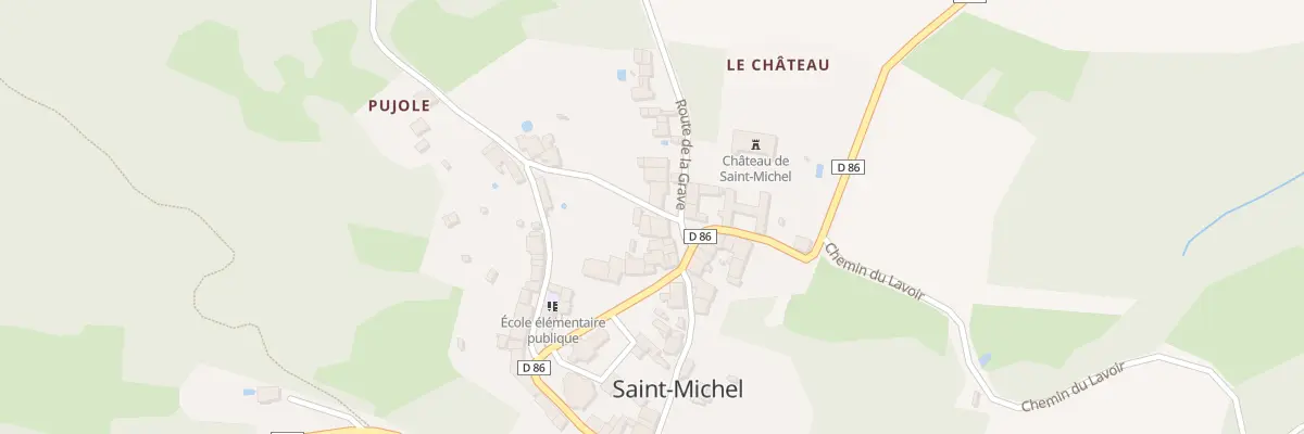 Plan du 5 Pl du Château à Saint-Michel