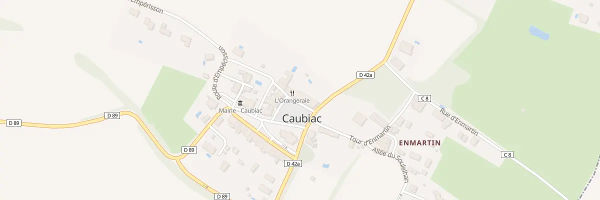 Plan du 6 Pl de l’Eglise à Caubiac