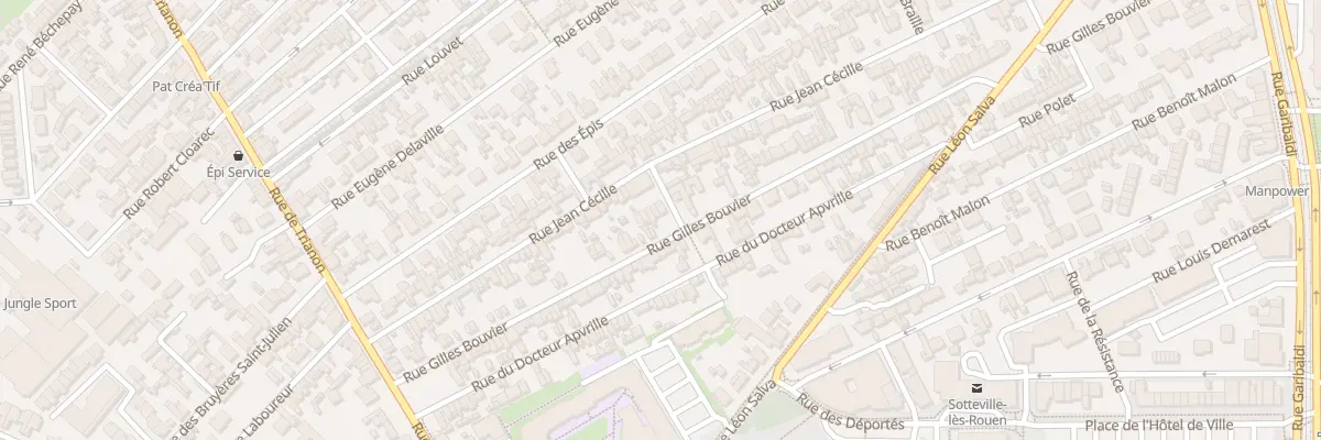 Plan du 128 Rue Gilles Bouvier à Sotteville-lès-Rouen