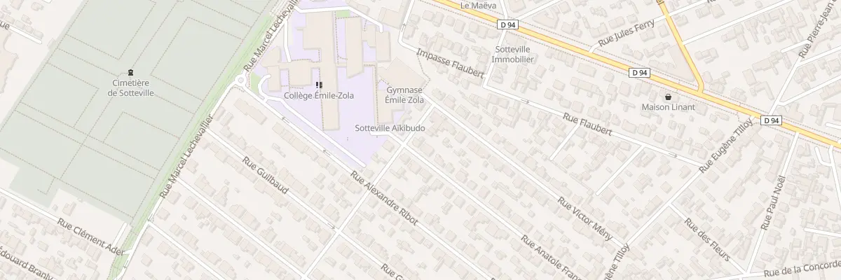 Plan du 34 Rue Anatole France à Sotteville-lès-Rouen