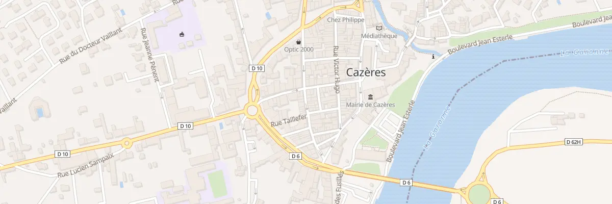 Plan du 25 Rue Emile Zola à Cazères