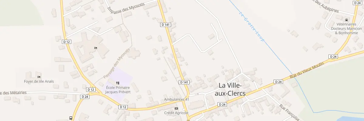 Plan du 8 Rue du Perche à La Ville-aux-Clercs