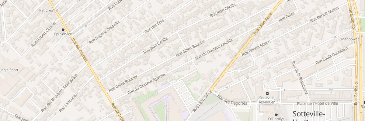 Plan du 80 Rue du Docteur Apvrille à Sotteville-lès-Rouen
