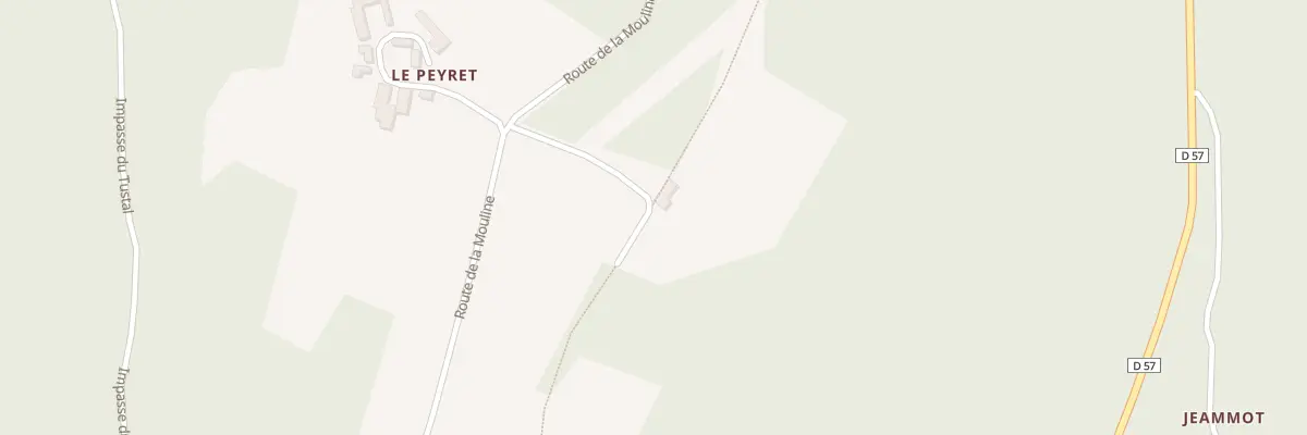 Plan du 250 Le Peyret Haut à Villefranche-du-Périgord