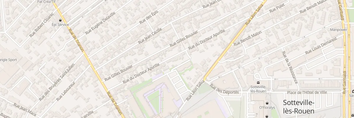 Plan du 65 Rue du Docteur Apvrille à Sotteville-lès-Rouen