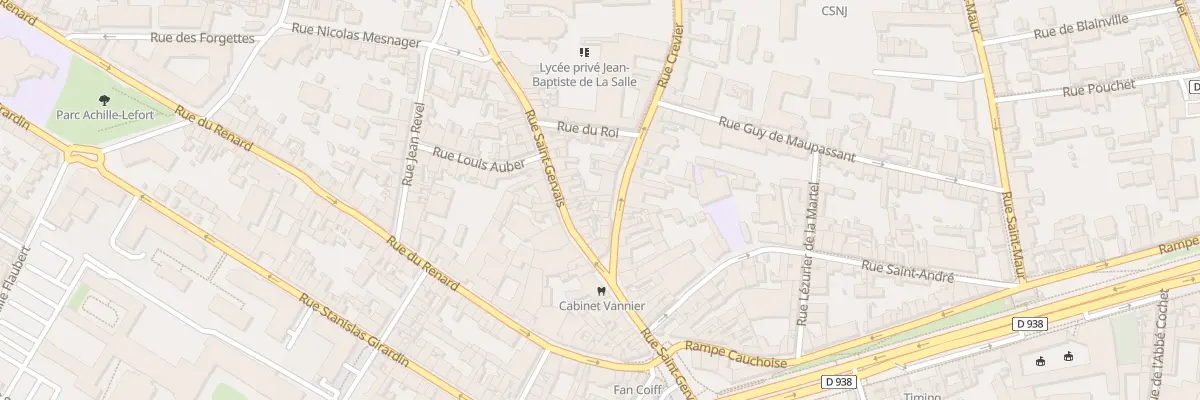 Plan du 11 Rue Crevier à Rouen
