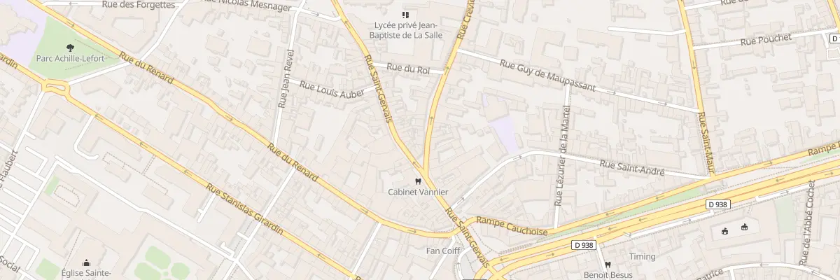 Plan du 3 Rue Crevier à Rouen