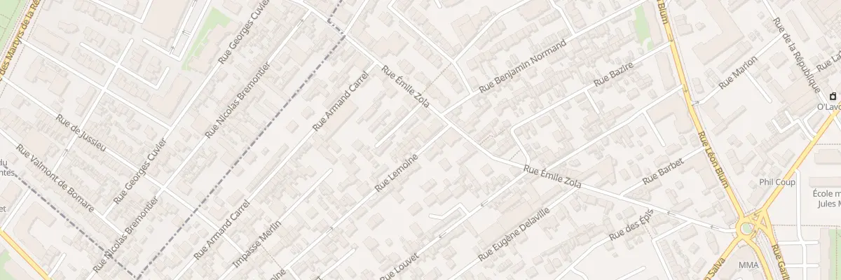 Plan du 12 Rue Lemoine à Sotteville-lès-Rouen