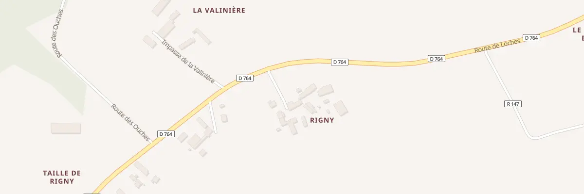 Plan du 271 Rigny à Genillé