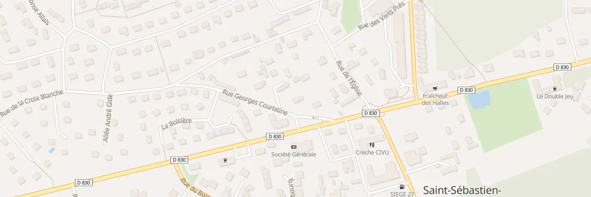 Plan du 4 Rue Georges Courteline à Saint-Sébastien-de-Morsent