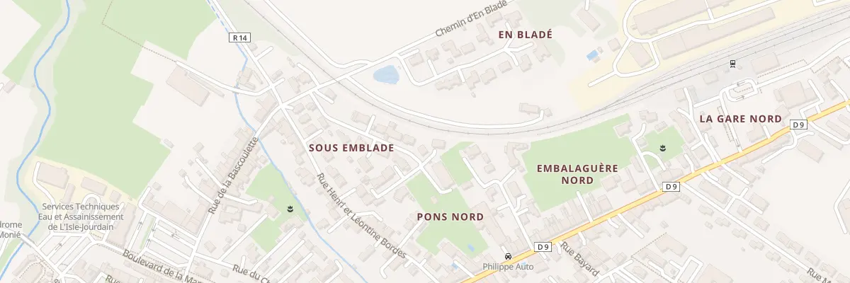 Plan du 10 Rue Joseph Danezan à L’Isle-Jourdain