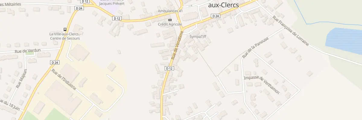Plan du 5 Rue de Vendome à La Ville-aux-Clercs