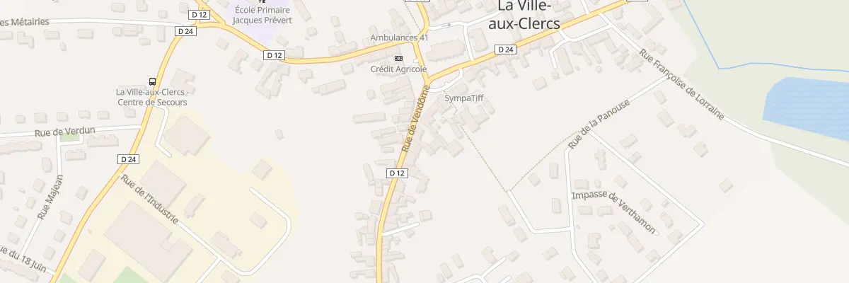 Plan du 3 Rue de Vendome à La Ville-aux-Clercs