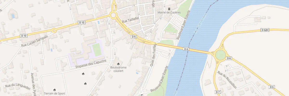 Plan du 2 Quai des Fusillés à Cazères