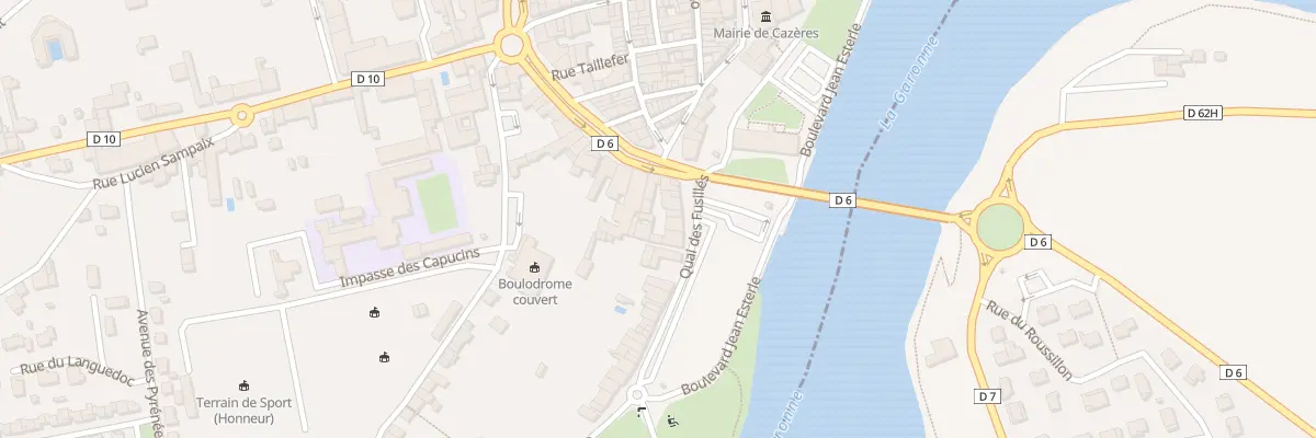 Plan du 4 Quai des Fusillés à Cazères