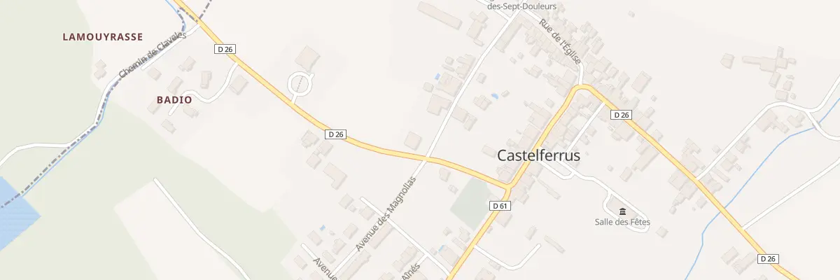 Plan du 11 Rue des Écoles à Castelferrus
