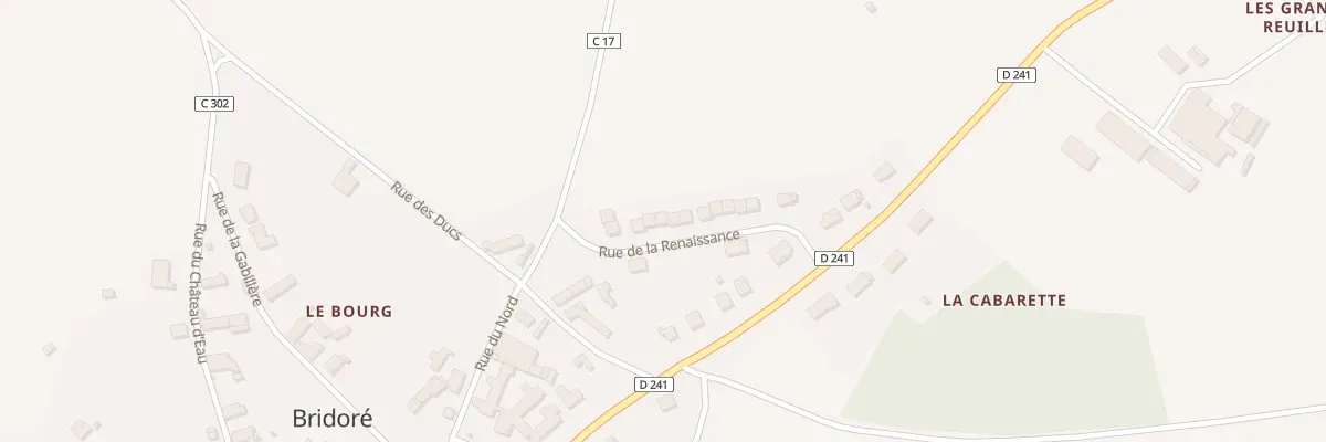 Plan du 17 Rue de la Renaissance à Bridoré