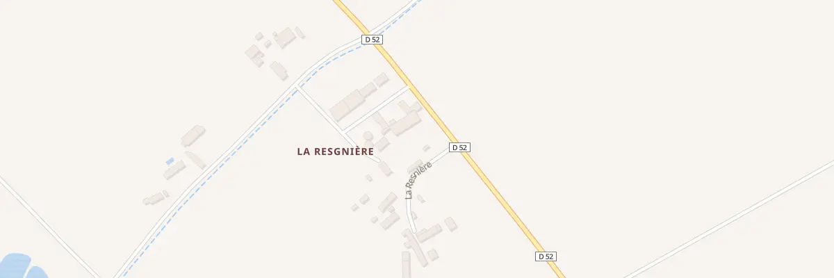 Plan du 4 La Resgniere à Luzillé