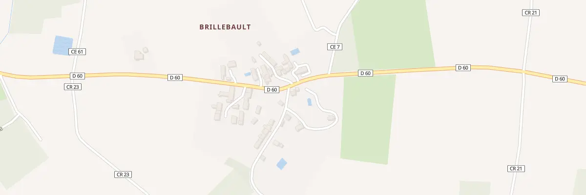 Plan du 1 Brillebault à Douadic