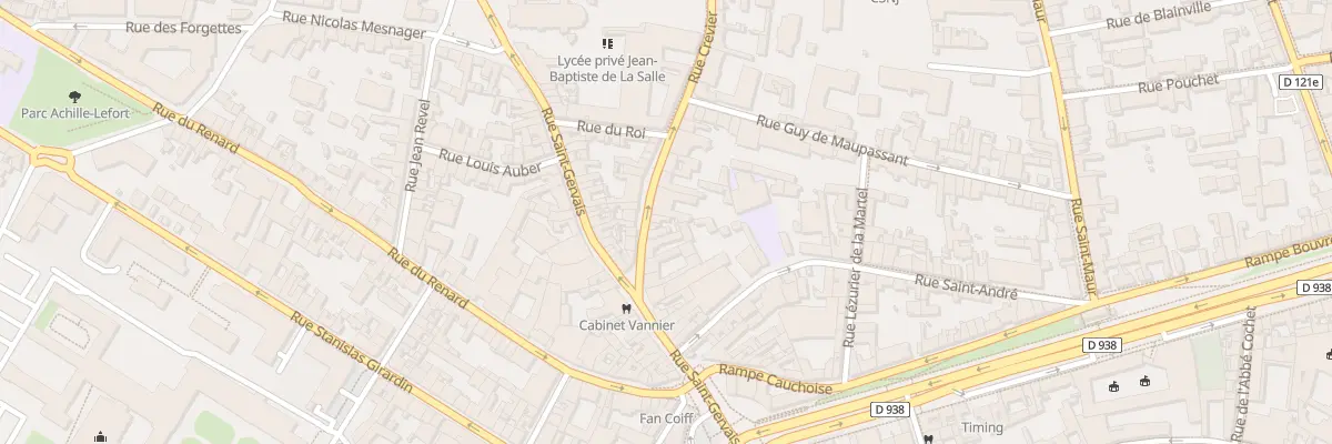 Plan du 12 Rue Crevier à Rouen