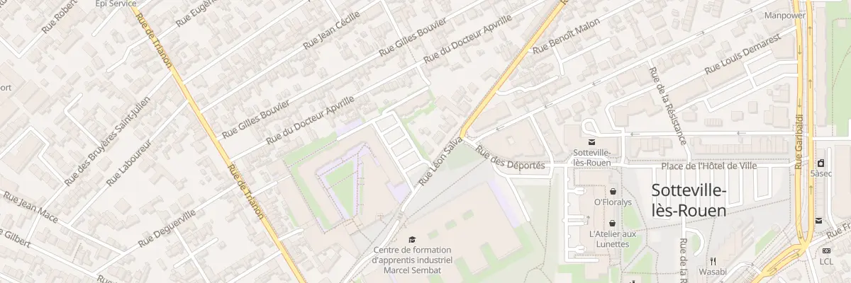 Plan du 124 Rue Leon Salva à Sotteville-lès-Rouen
