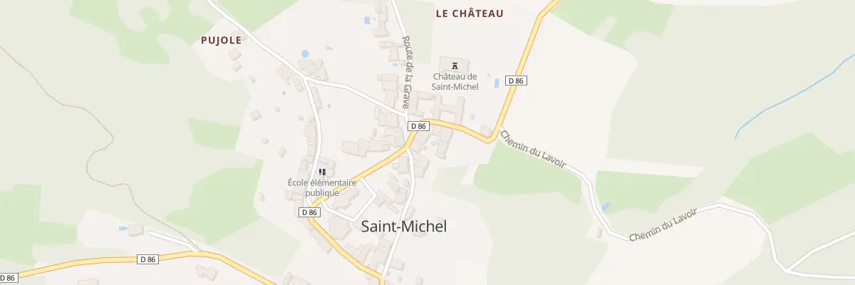 Plan du 54 Le Village à Saint-Michel