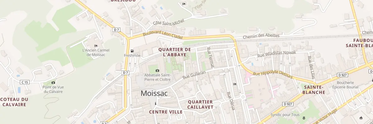 Plan du 8 Cul Roussol à Moissac