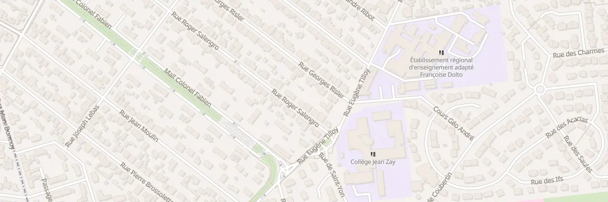 Plan du 10 Rue Roger Salengro à Sotteville-lès-Rouen