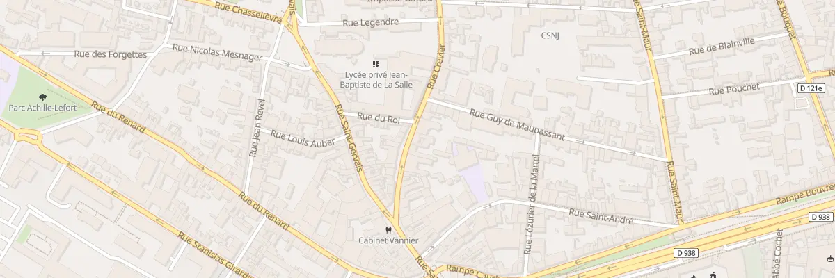 Plan du 18 Rue Crevier à Rouen